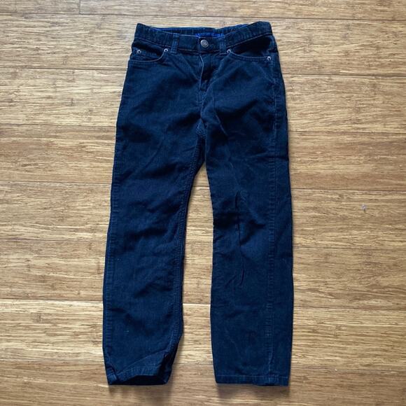 Land’s End Black Corduroy Little Boy Pants, Size 7 - Picture 1 of 7